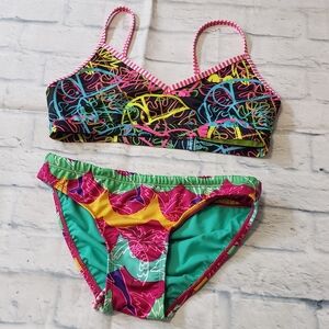 Dolfin Size Large Colorful Bikini Set